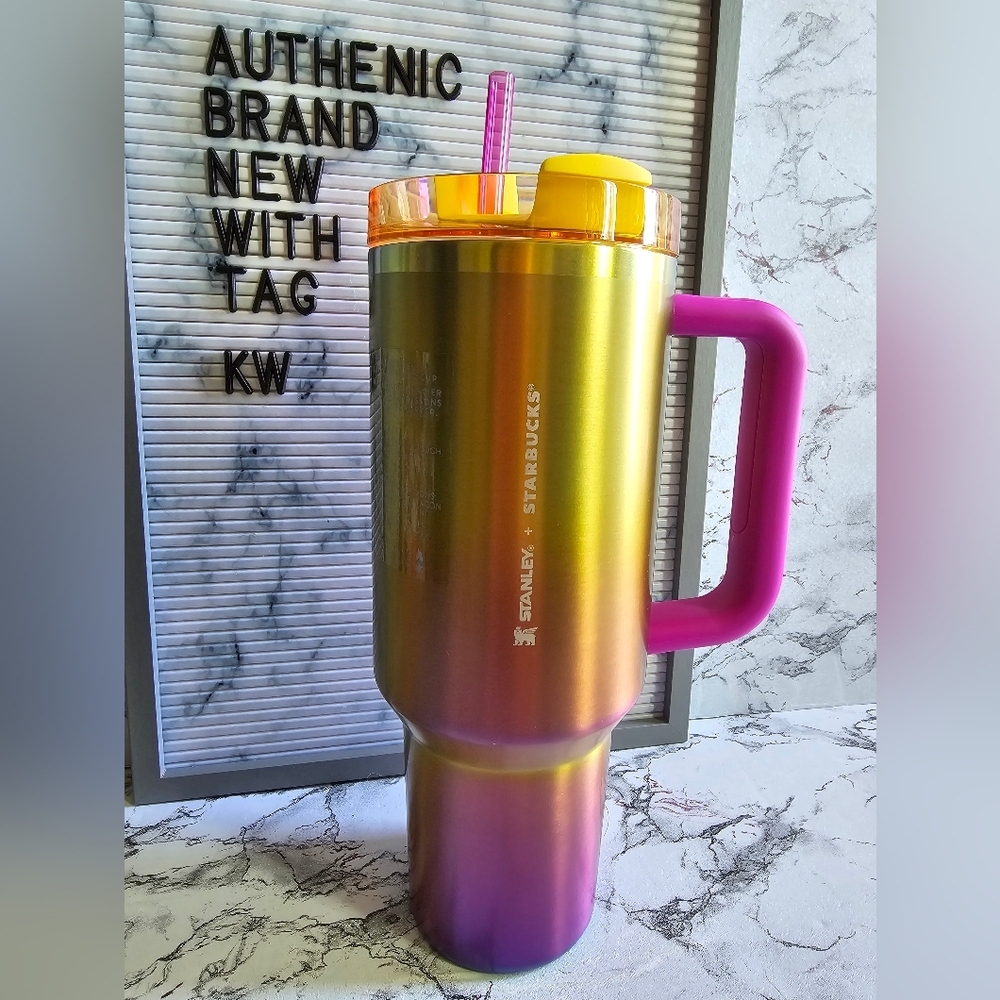 Starbucks x Stanley sunset gradient 40oz stainless steel tumbler